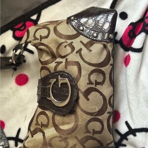 Brown Patterned guess bag